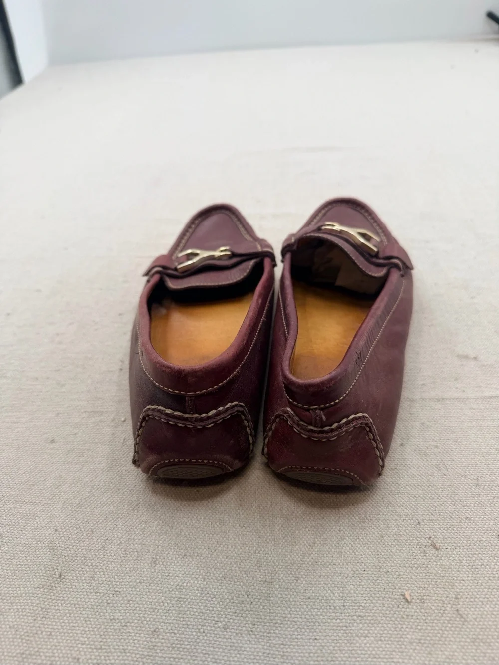 Peter Millar Men's Suede Driving Loafers in Plum